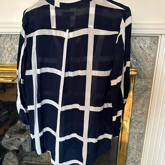 XL Cynthia Rowley Linen Style Top - Picture 2 of 3